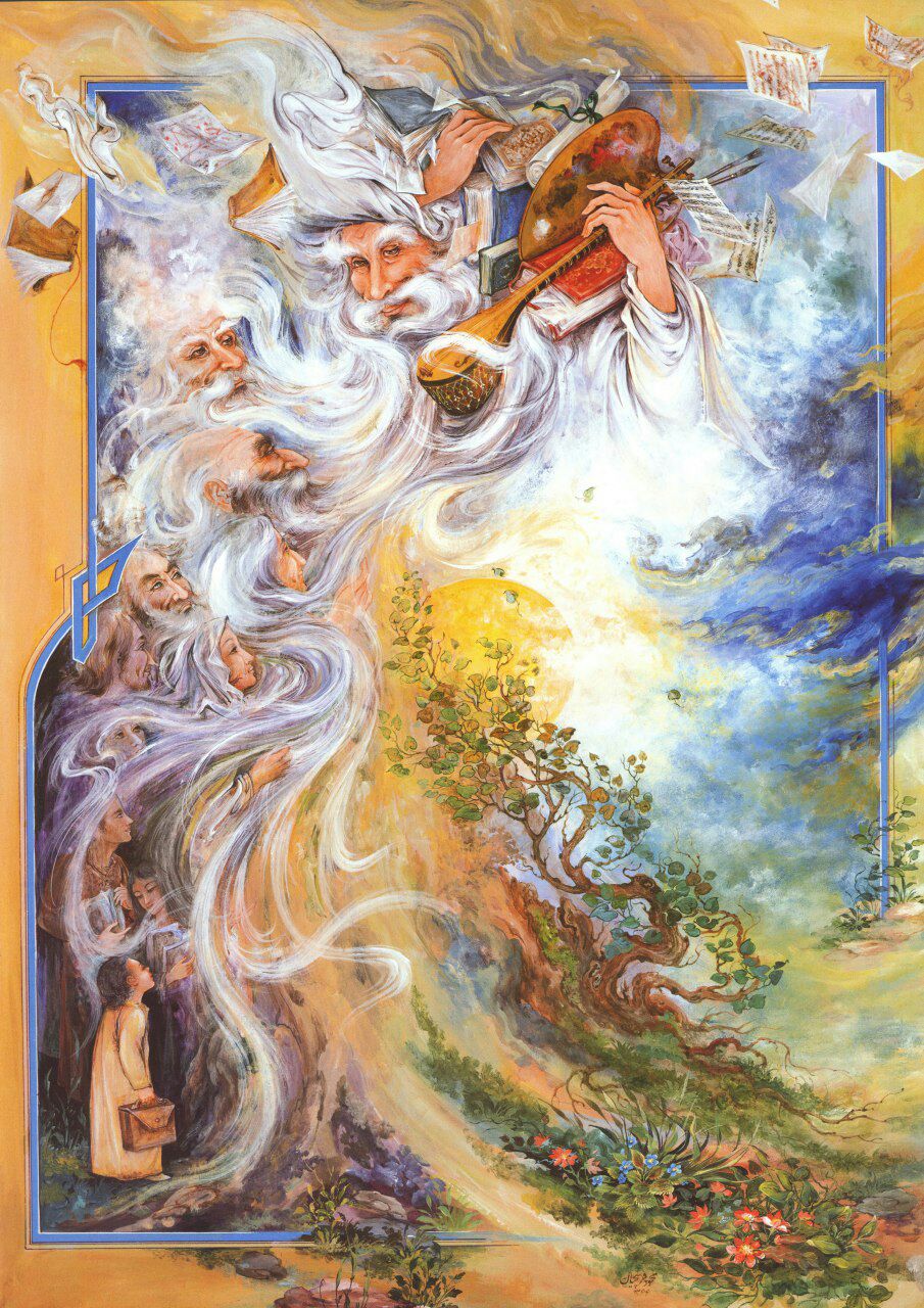 پوستر دیواری طرح نقاشی فرشچیان