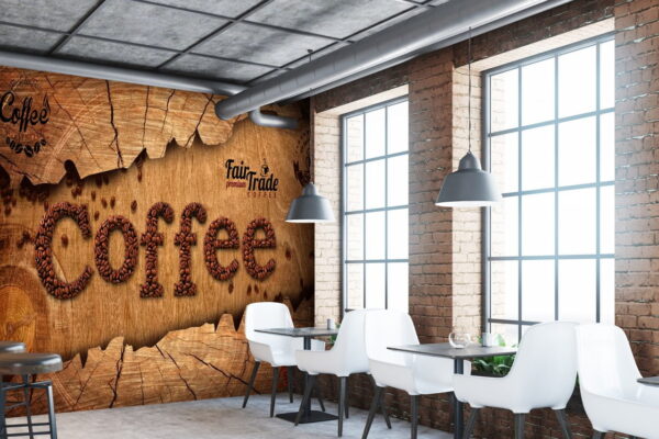 پوستر دیواری طرح کافه و رستوران