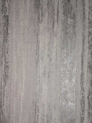 کاغذ دیواری راه راه پتینه ای نقره ای